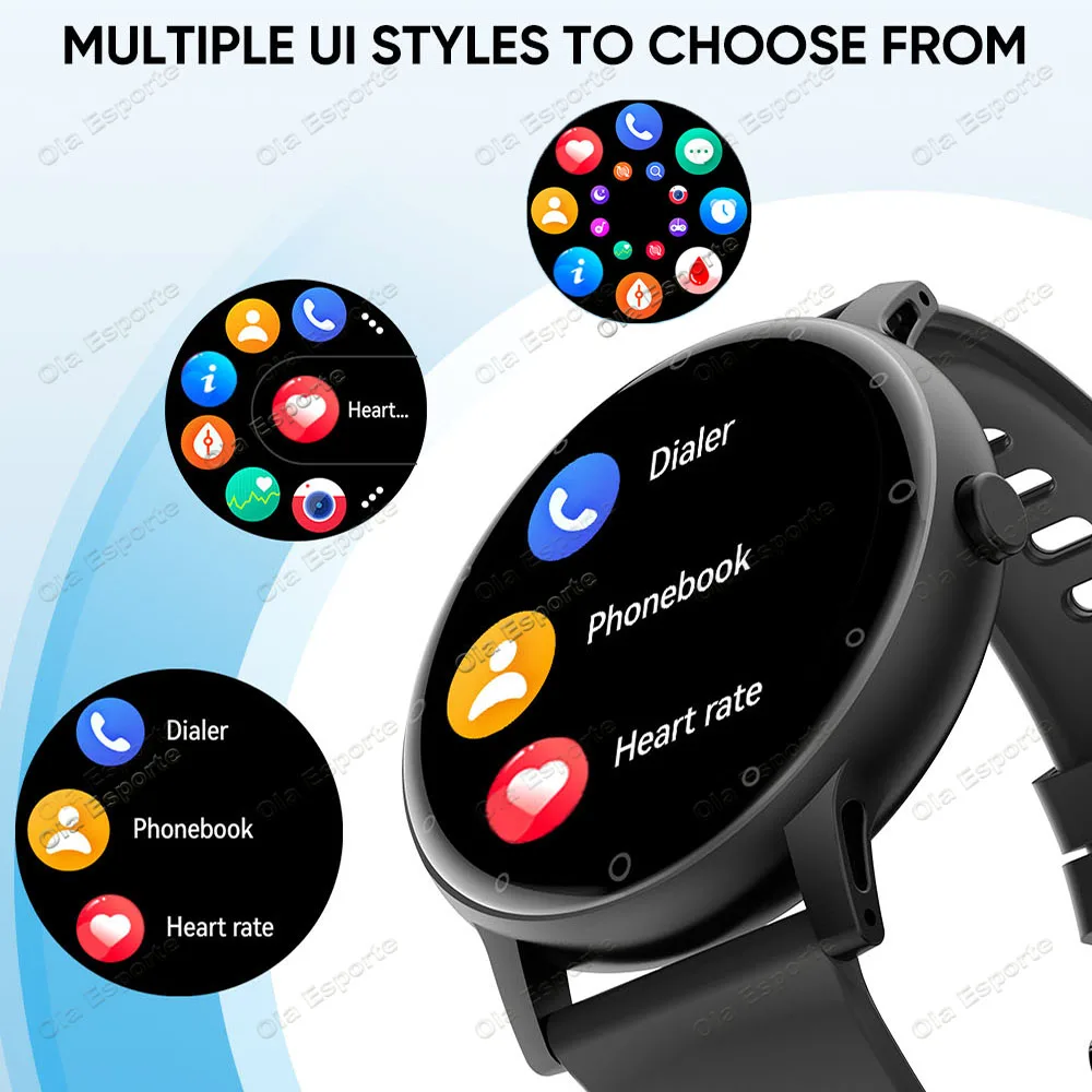 New Smart Watch Men 1.39 Inch AMOLED Screen Bluetooth Call Sports Fitness Tracker Heart Rate Health Monitoring Smartwatch Women