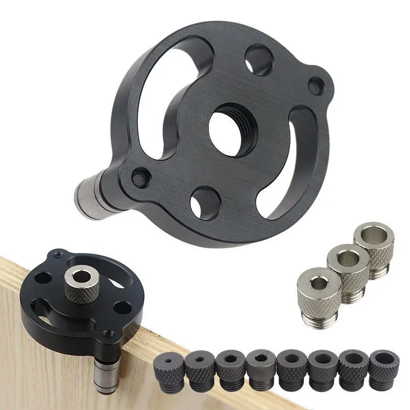 Woodworking Jig Upgraded Vertical Doweling Jig 3-10mm Woodworking Hole Puncher Self-centering Drill Guide Locator For DIY Furniture Connection T