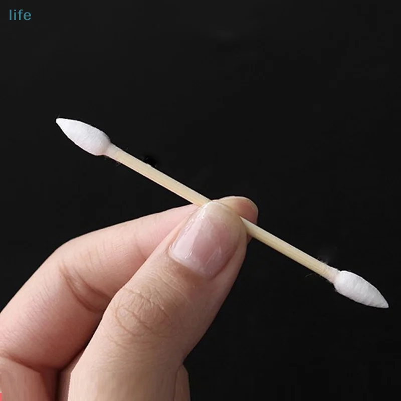 50Pcs Dust Free Disposable Cleaning Swab Cotton For Earphone Headphone Keyboard Phone Charge Port Cleaner