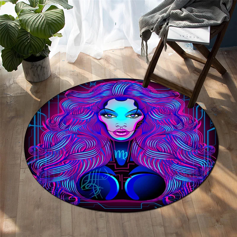 

Круглый ковер 12 созвездий, механический напольный коврик для солдат, ковер для гостиной, ковер, ковер из полиэстера, милый ковер, аниме ковер