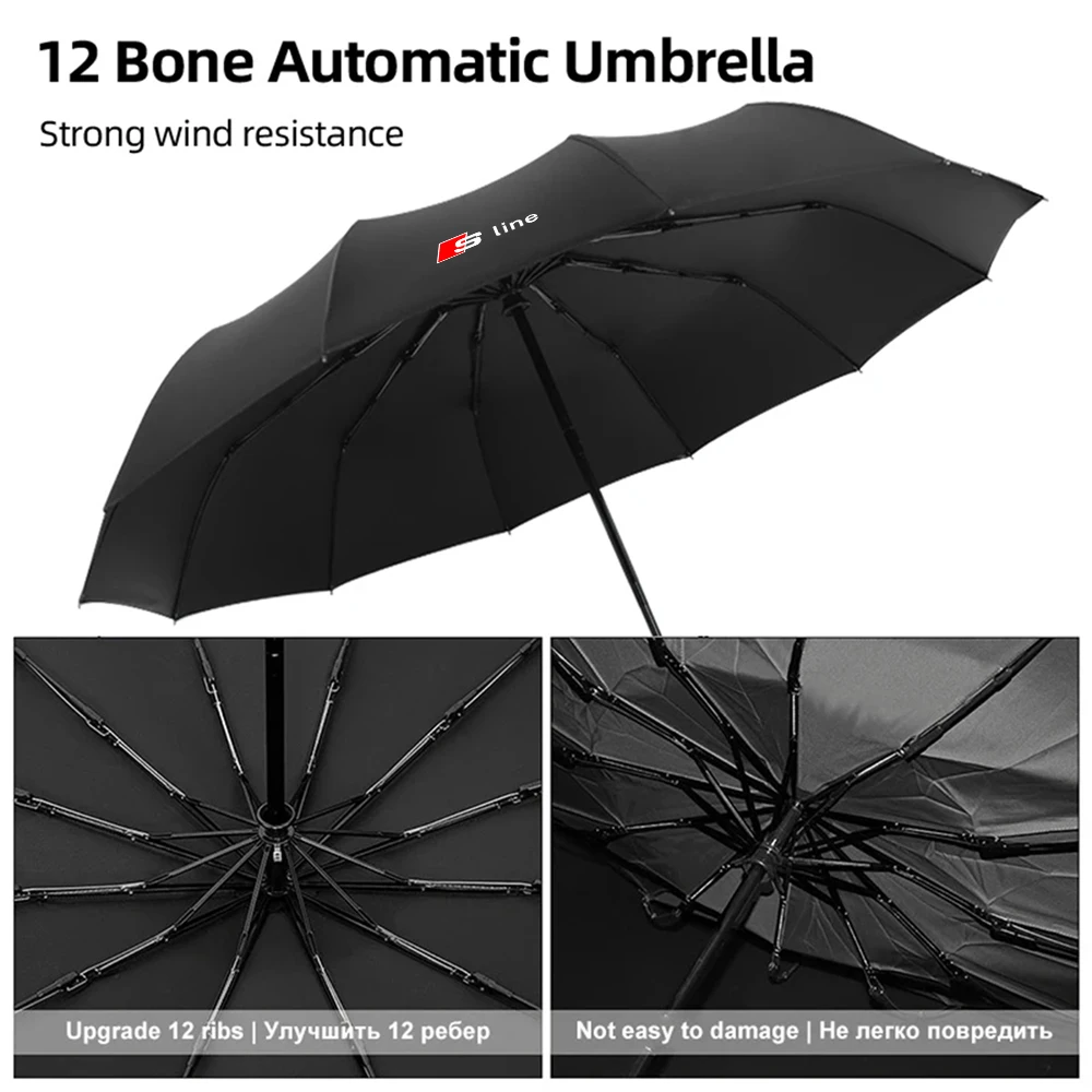 Premium Automatic Folding Windproof Car Sunshade Umbrella