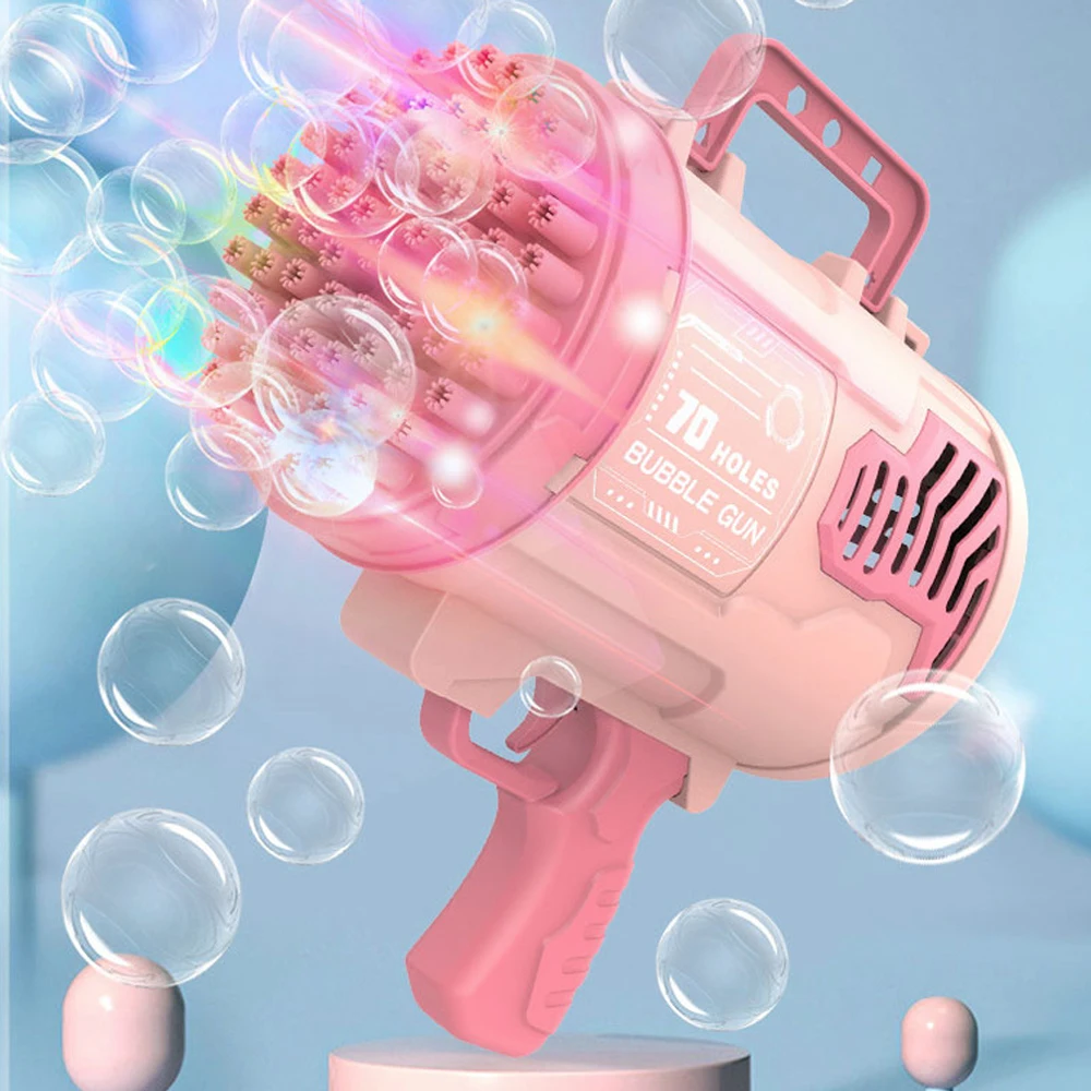 Gatling Bubble Machine 23/70 Hole Bubble Blower Automatic Bazooka