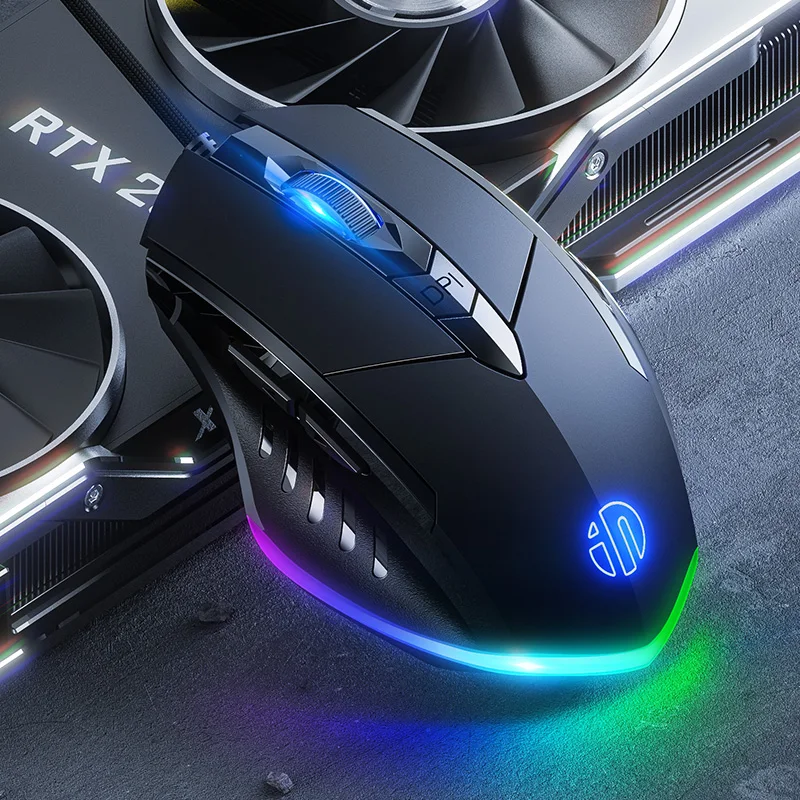 Wired Gaming Mouse Definição de Programação Macro de Botões Ajustar Dpi Silent Office Mouse Esports Inphy-w1 - Imagem 6