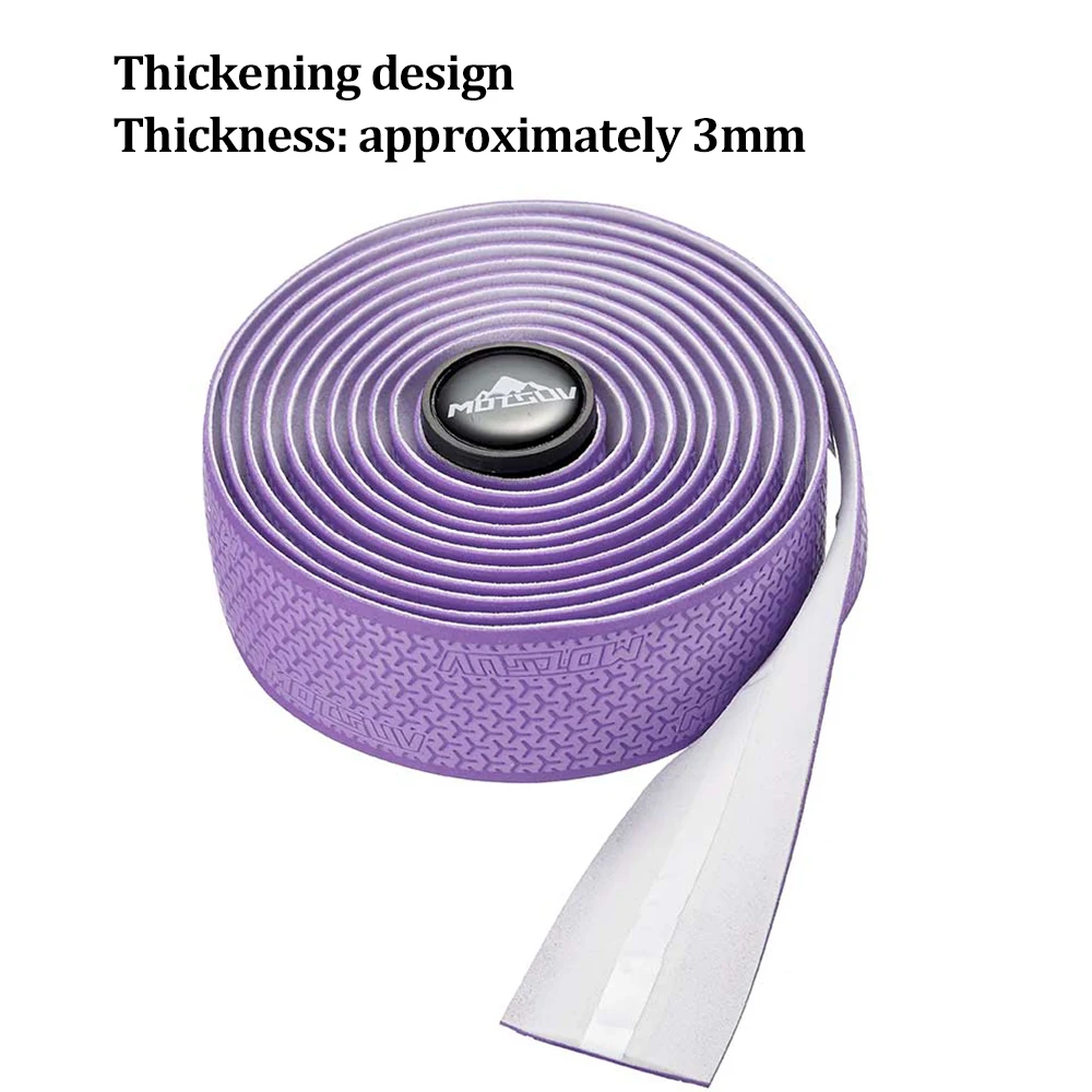 MOTSUV EVA Bar Tape High Tenacity Handlebar Tape Adhesive Bike Handle Shock Absorbing Bar Hole Road Bike bike handlebar tape