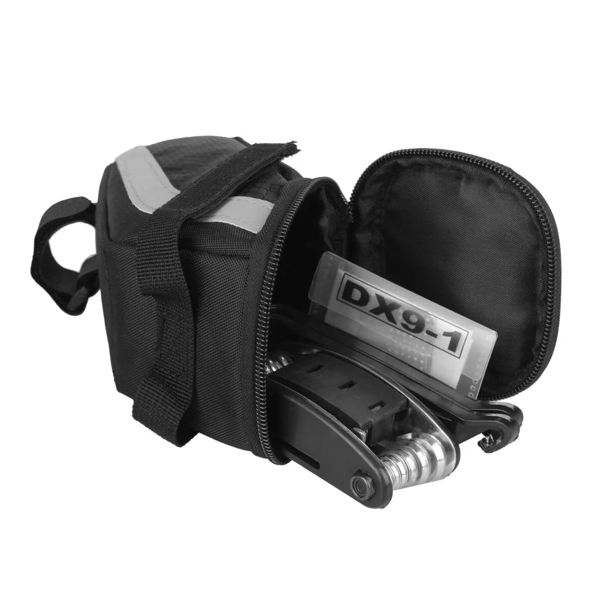 Bike Bag B SOUL 1L Bike Saddle Bag Small Storage Cycling Seat Tail Rear Pouch Reflective Accessories