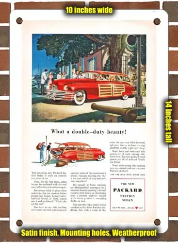 

Металлический знак-1948 Packard Eight Station Sedan Универсал-10x14 дюймов