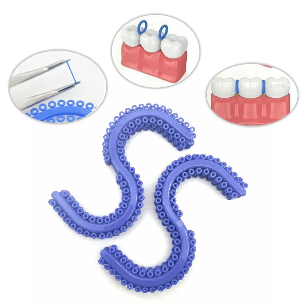 700pcsPackDentalOrthodonticElasticSeparatingRubberBandsRing