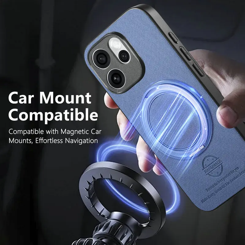 Premium Magnetic Ring Stand Luxury Case Cover