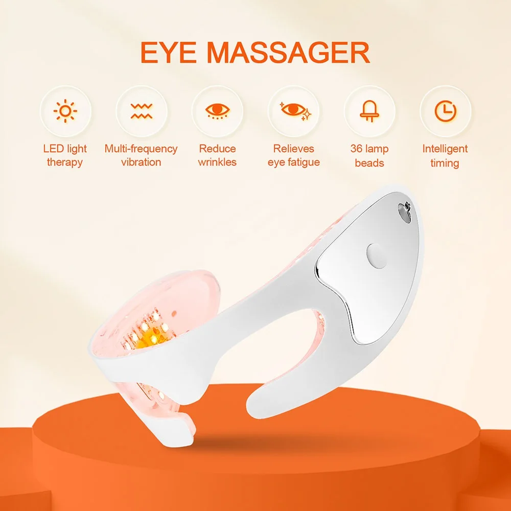 Anti-aging Eye Massager LED Photon Therapy Relax Fatigue Relief Lighten Dark Circles Smooth Eye Fine Line Beauty Eye Care