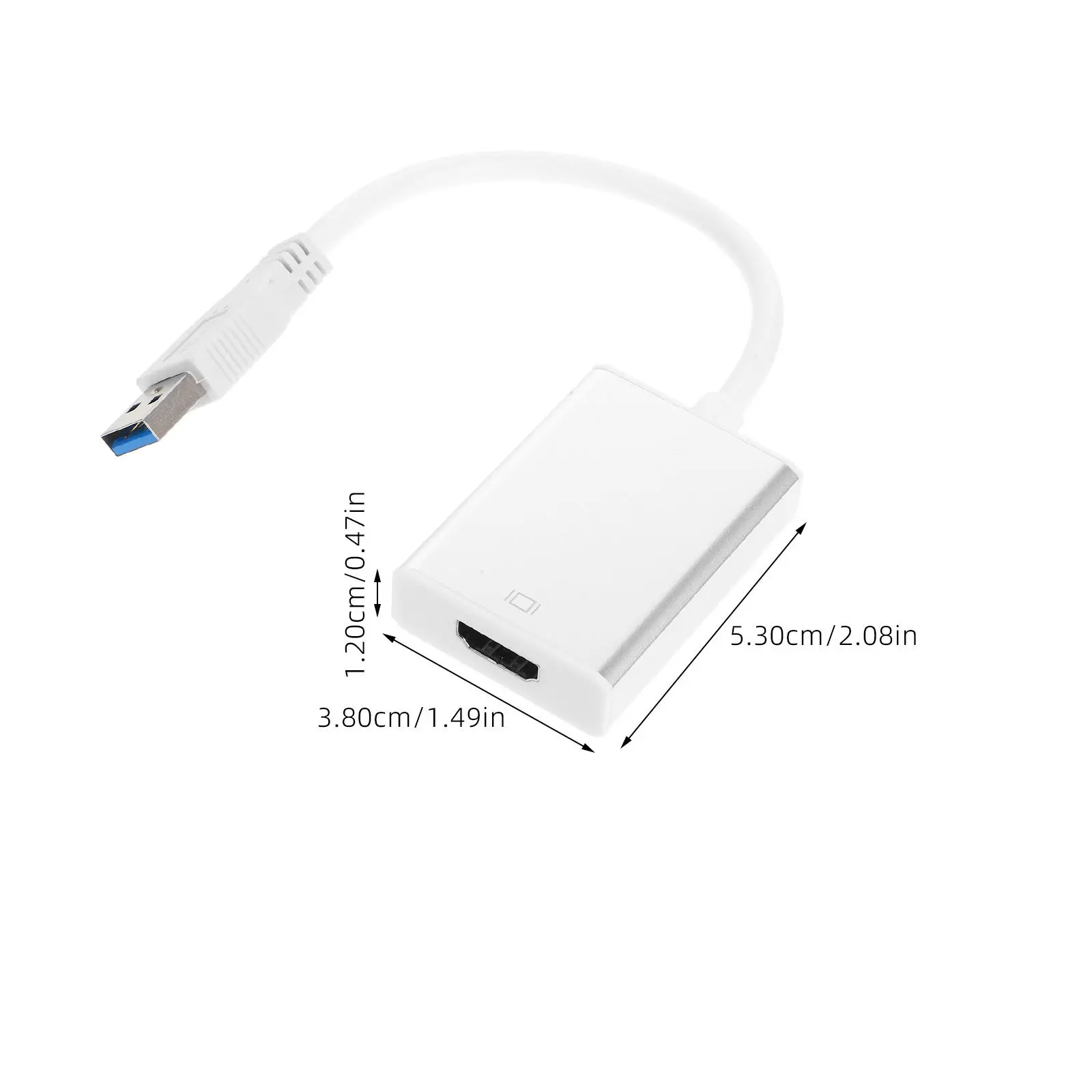 USB 3.0-어댑터 케이블 1080P 비디오 오디오 동기화 지원 미러 확장 회전 디스플레이 PC 노트북 Hdtv 프로젝터 Xp