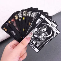 Buy Black/Death Tarot Embroidered Patches For Clothing Stickers Punk Skull/Skeleton Patch Iron On Patches On Clothes Fusible Patch Online