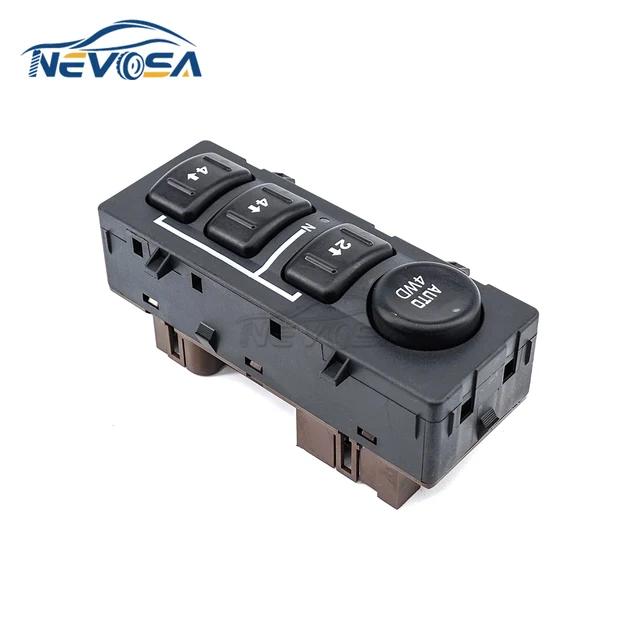 NEVOSA 19259313 لشروليه سيلفرادو الضواحي لجي إم سي يوكون 4WD عجلة القيادة التحكم التبديل علبة نقل زر 15136039