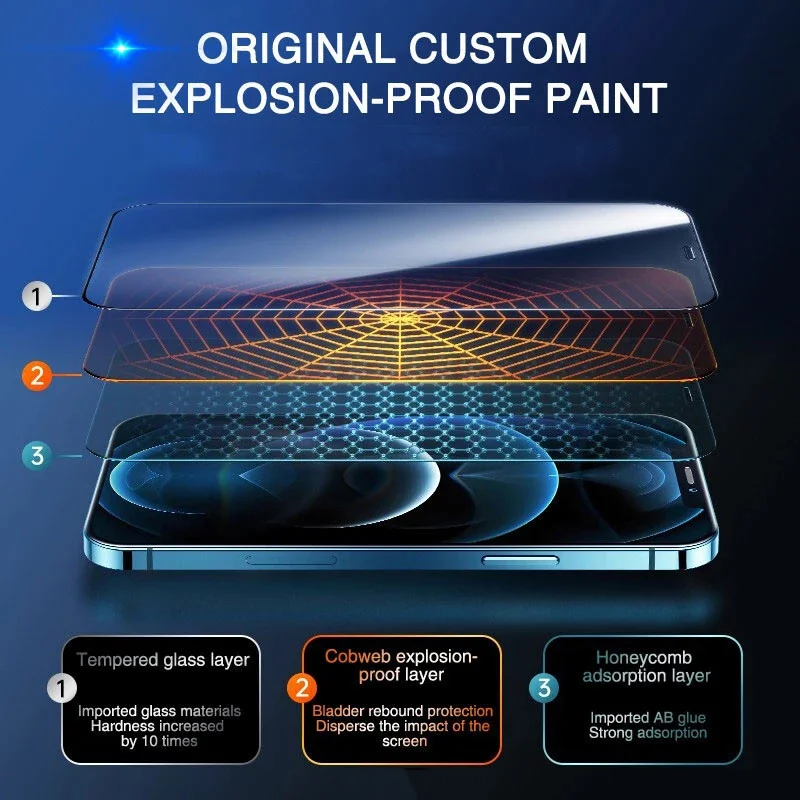 999D Tempered Glass Full Cover On the For iPhone 13 12 11 Pro Max Mini Screen Protector For iPhone X XR XS MAX SE 2020 7 8 Plus