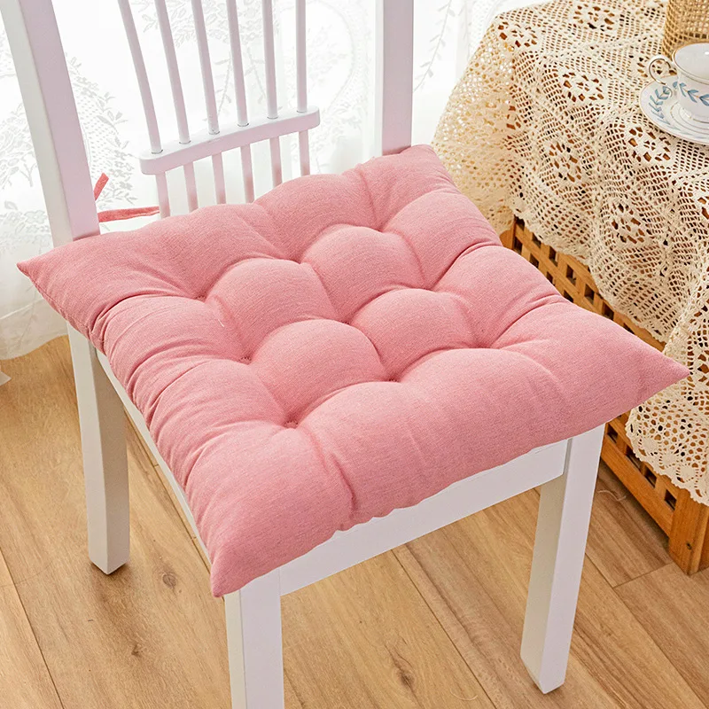 Plain Cotton Soft Seat Pillow Cushion Chair Pad, For Home