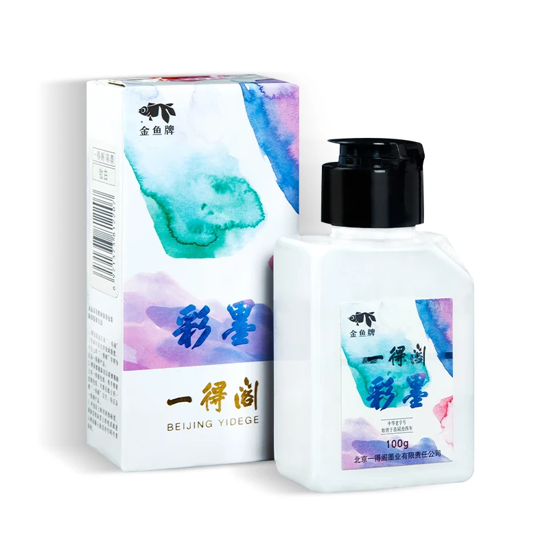 White Ink for Chinese Calligraphy Special Chinese Painting Highlights Leaves Blank Copy Scripture Brush Water