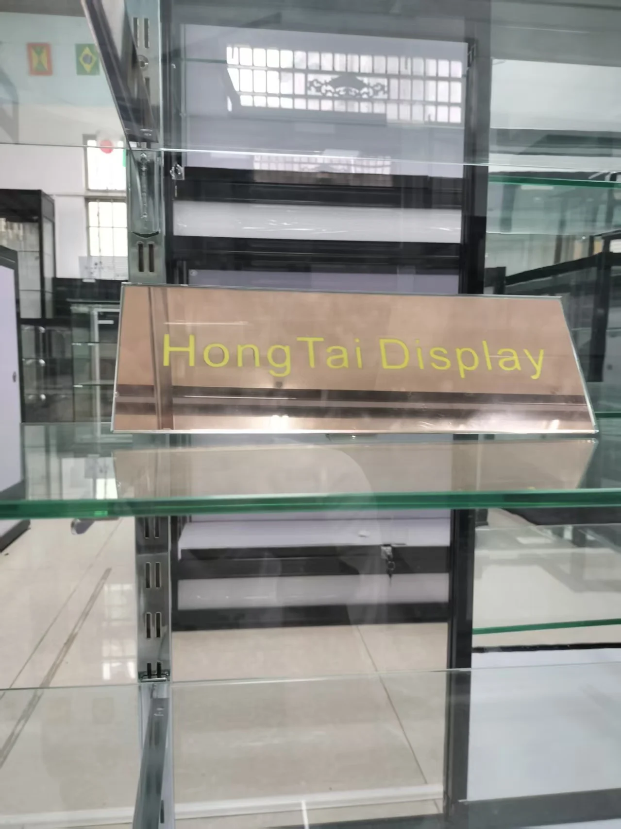 맞춤형 다색 조명 홍보 쇼케이스 매장 진열대 LED 조명 고급 쇼케이스 카운터 쇼핑몰 키오스크 (유리 진열용)