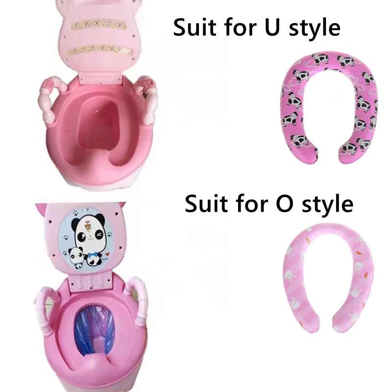 Baby Potty Step Ladder Mat Soft Pot Cushion Infant Cute Cartoon Toilet Seat Pads For Boys Girls Children New Comfortable PVC Pad 3