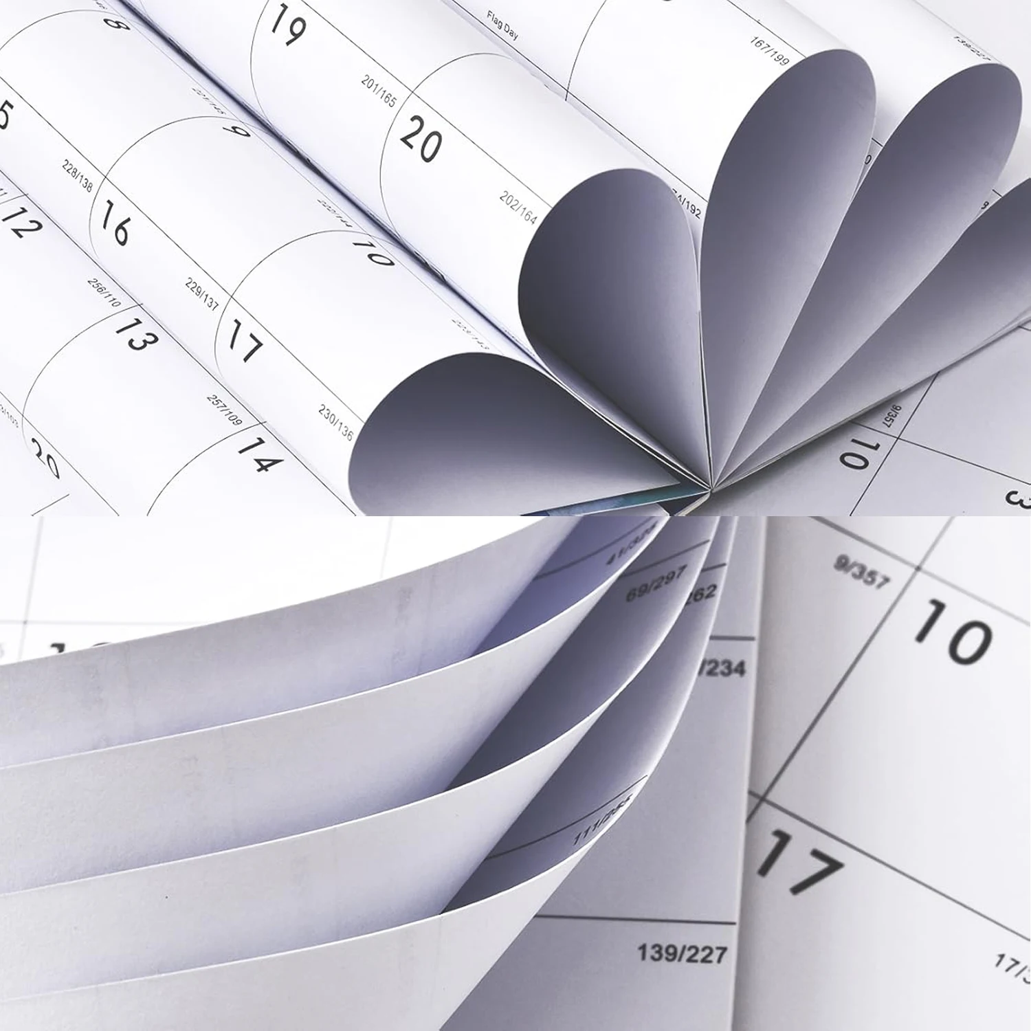 Calendrier Magnétique 18 Mois Pour Frigo - Janvier 2025 à Juin 2026, Motifs Floraux, Détachable