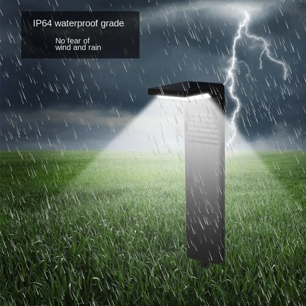 Luci solari da giardino a LED ABS+PC, esterne, IP64, impermeabili, ad alta luminosità, regolabili, con controllo della luce, lampada da prato a induzione_voghion.com