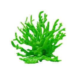 Aquarium Simulation Coral Ornament - Resin Artificial Marine Coral for Undersea Aquascape Decor (Green)