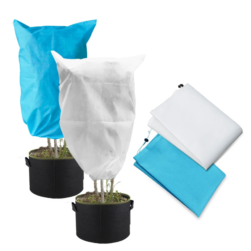 

2pcs Plant Frost Protection Jackets Winter Garden Bag with Zipper Plant Cover for for Potted Plant Winter Plant Protection