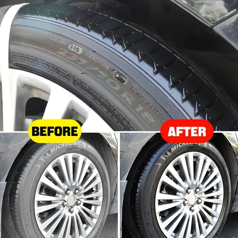 Tire Shine Wax Automobile Tire Gloss Blackening Wax 30g Tire Retreader Gloss Enhancer Anti-aging Protection