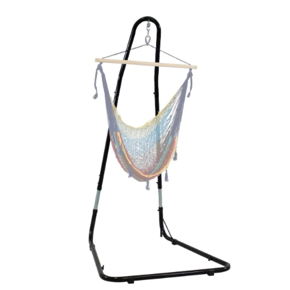 Adjustable Hammock Chair Stand Only - 79-Inch to 93-Inch Tall Hanging Chair Stand - Heavy-Duty 330-Pound Weight Capacity 6