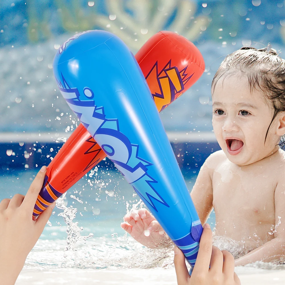 Inflatable Baseball Bats Oversized Inflatable Balloon Toy Bat Carnival Party Supplies Kids Birthday Gifts Pool Water Game Toy 4
