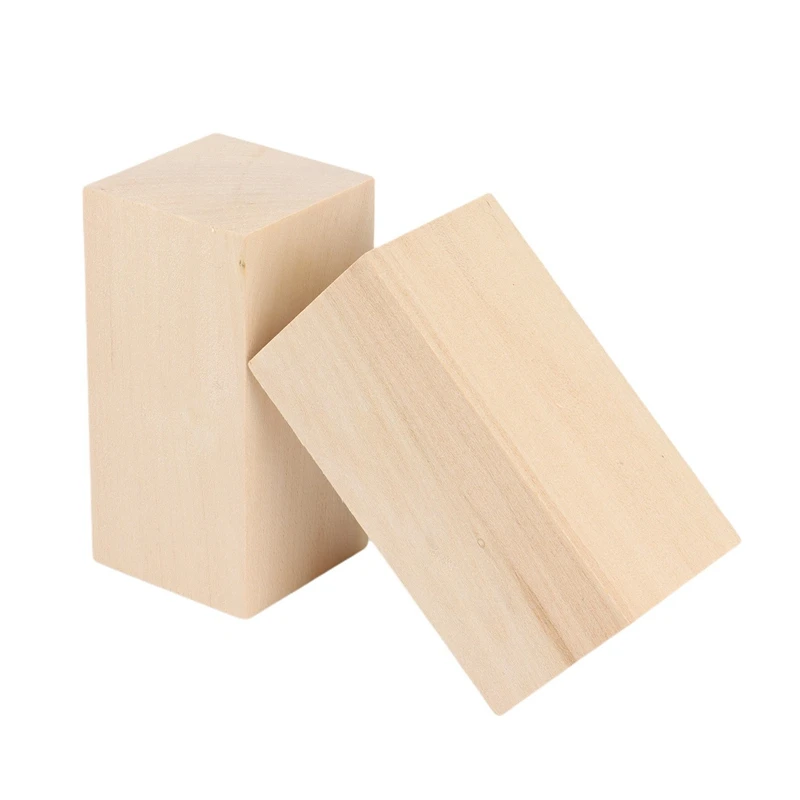 Y17A 10Pack Basswood Carving Blocks Kit Whittling Blanks Beginners Unfinished Wood Whittling Blocks Carving Block Kit(5L+5S)