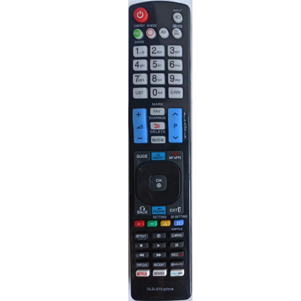 Control remoto universal ULG-510 compatible con televisores LG Netflix y Prime