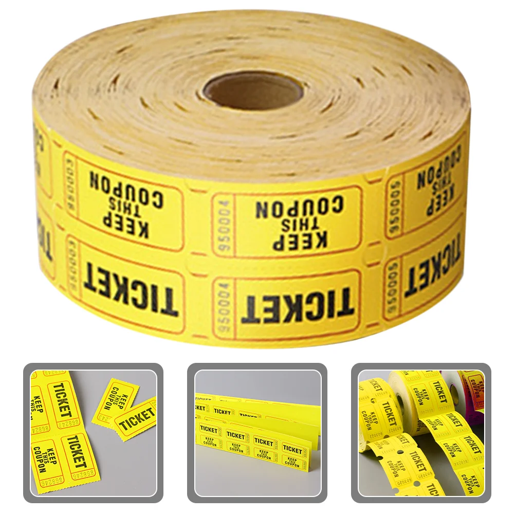 

1 roll of Raffle Tickets Universal Ticket Labels Party Festival Ticket Roll Events Tickets