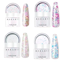 Makartt Acrylic Powder, 2oz Glitter Acrylic Nail Powder for Extension, Professional Shiny Nail Acrylic Powder for Acrylic Nails, 1
