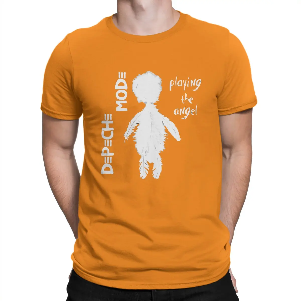 thumbnail image 1 of Camiseta de hombre Playing The Angel, divertida camiseta de algodón, camiseta de manga corta Depeche Cool Mode, camiseta de cuello redondo, idea de regalo, 1 of 7
