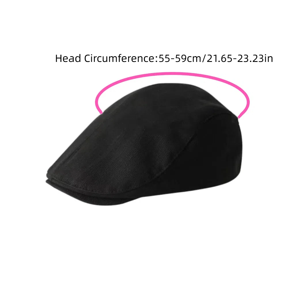 Idol Cotton British Beret Cap Retro Short Brim Forward Hat Sunshade Casquette Cloth Painter Cap Daily
