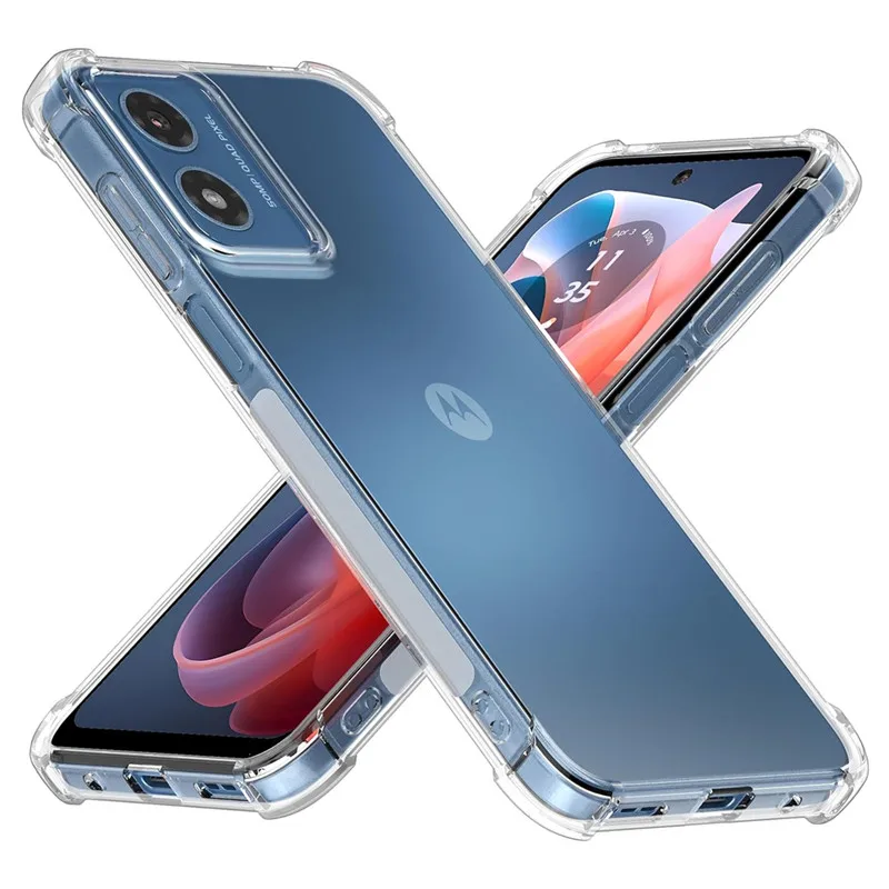 Capa tpu airbag à prova de choque para motorola moto g 2025 g play 2024 g stylus 5g 2023 power 2022 capa protetora fundas coque