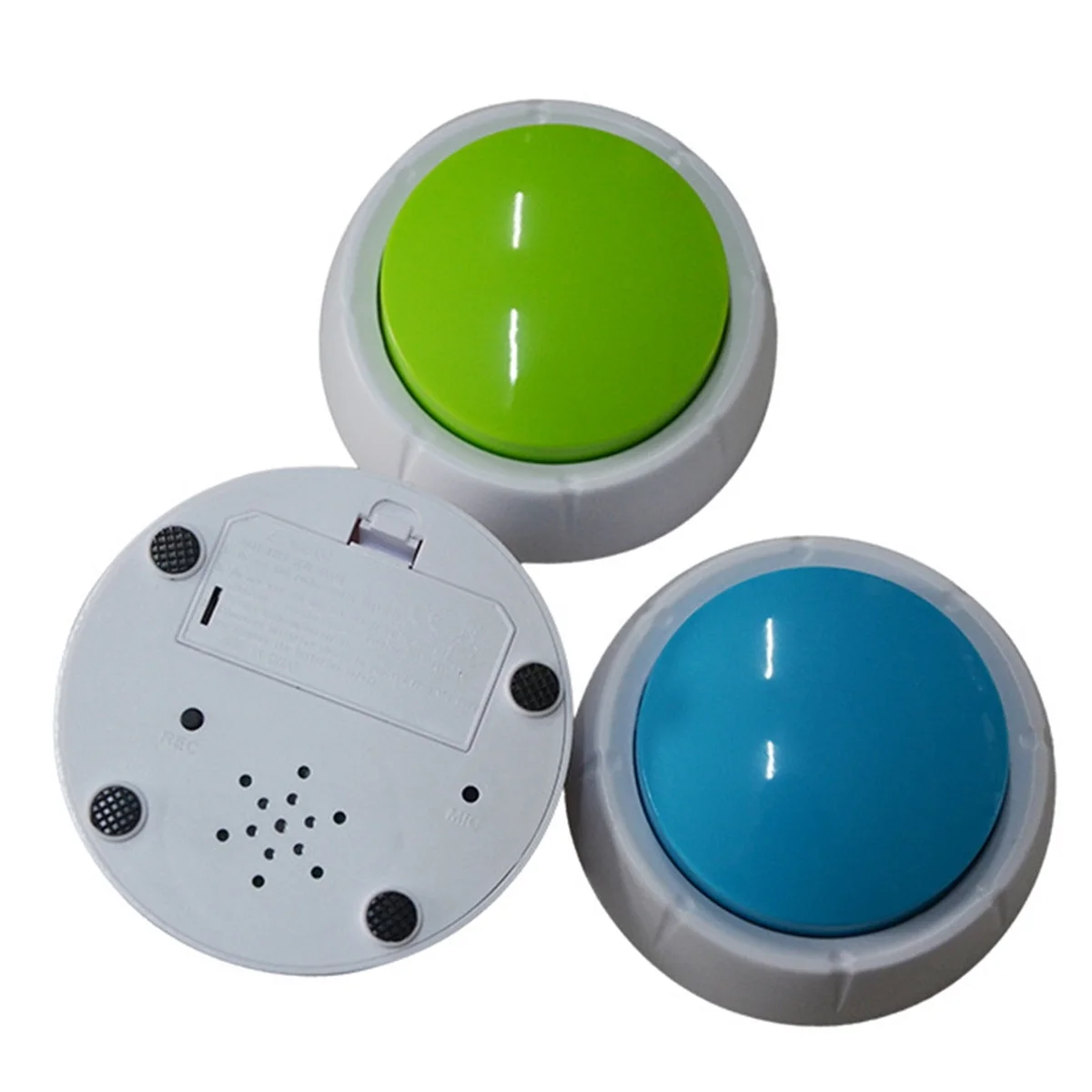 WOTT Squeeze Sound Box Music Box Recordable Voice Sound Button Party Supplies Communication Buttons Buzzer Sounding Pink