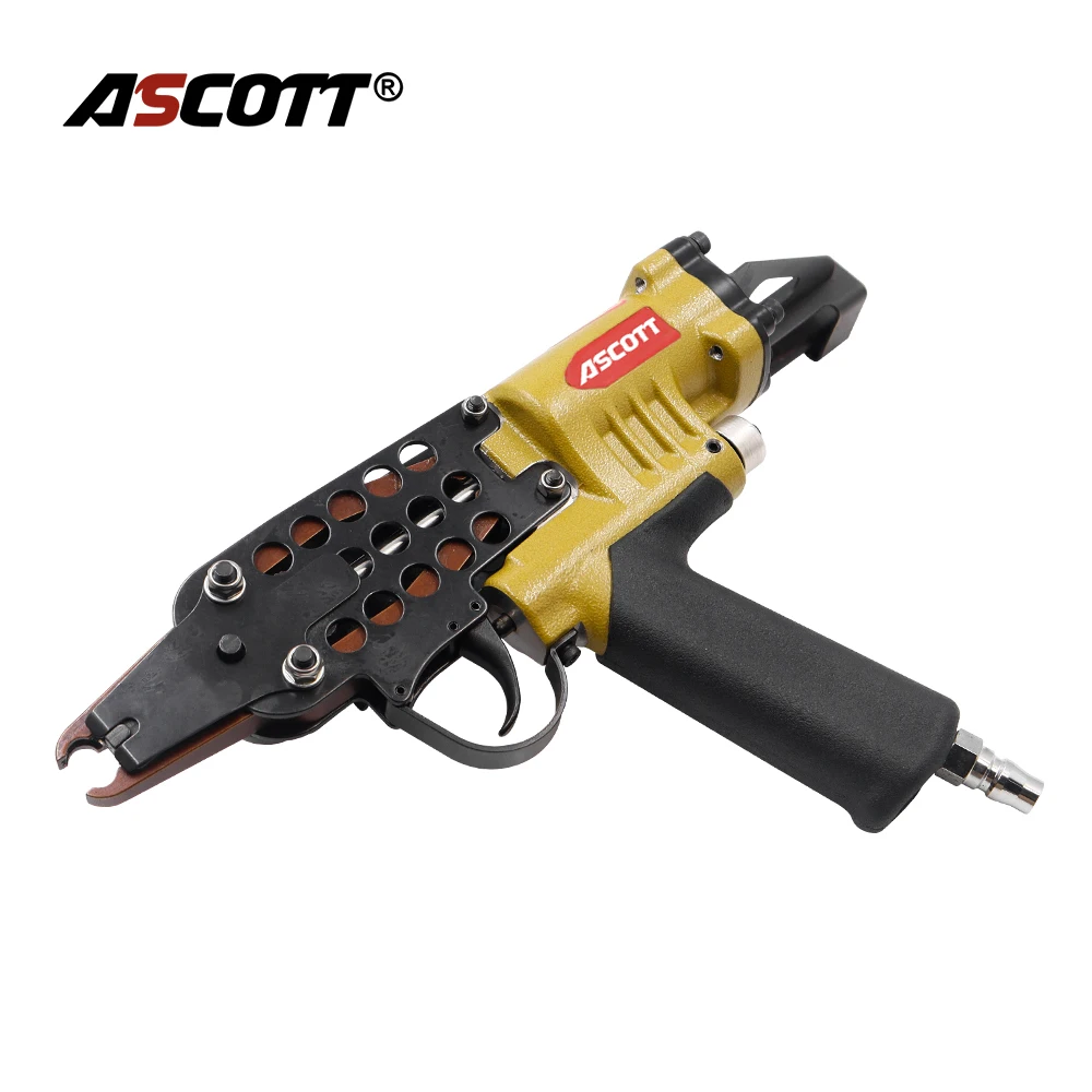 ASCOTT High Quality C-Type Pneumatic Nail Gun SC7E C Ring Pliers Lashing Tool for Sofa Fencing Cage Gun Poultry Cage Gun