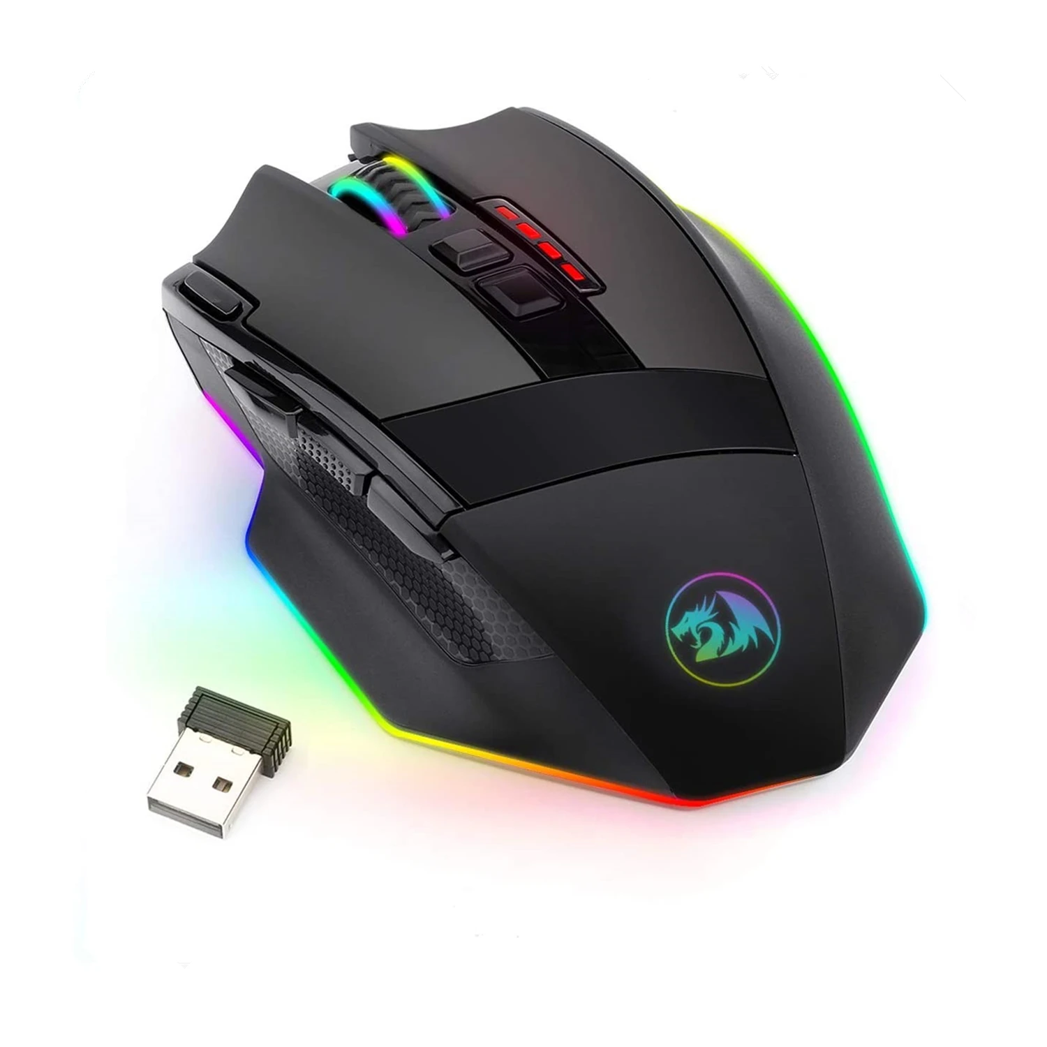 

Redragon M801P Sniper RGB Wired Wireless Gaming Mouse 16000 DPI 10 buttons Programmable ergonomic for gamer Mice laptop PC