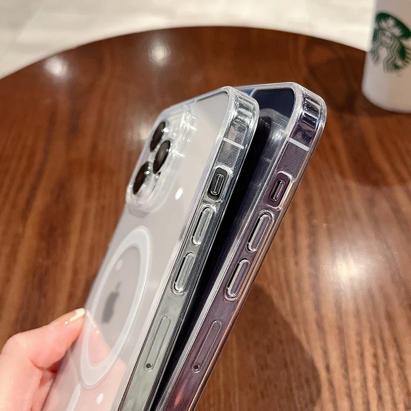 Luxury Magsafe Magnetic Transparent Frame Phone Case - Enhanced Protective Cover