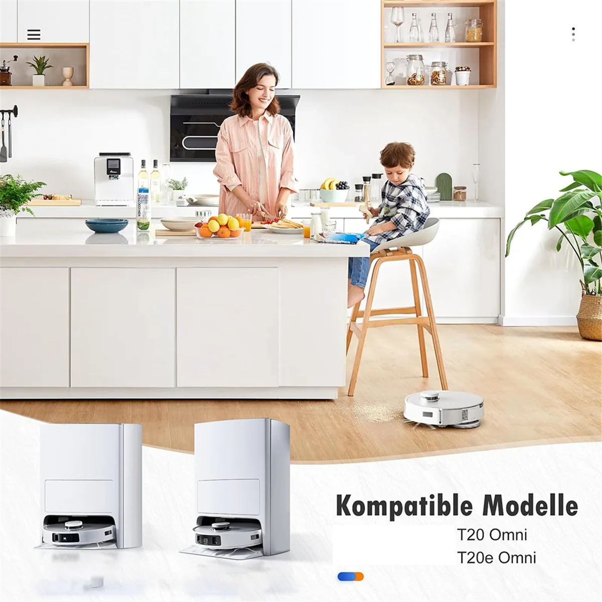 Set Accessori Per Ecovacs Deebot T20 Omni / T20e Omni – Spazzole, Filtri Hepa, Panni E Sacchetti