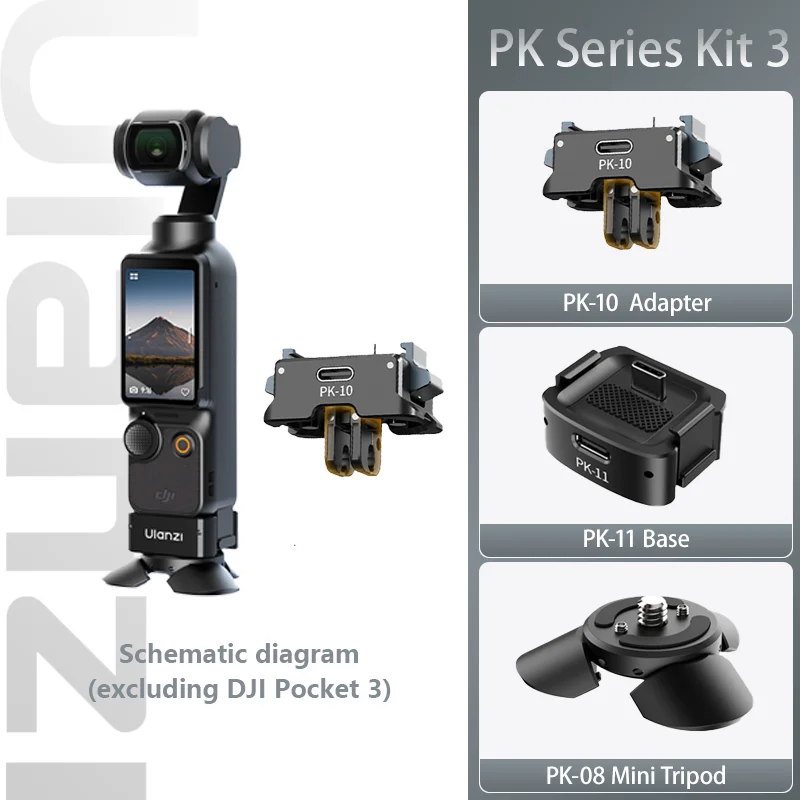 Ulanzi PK-08 PK-11 Osmo Pocket 3 Type-Cフル機能データポートミニ