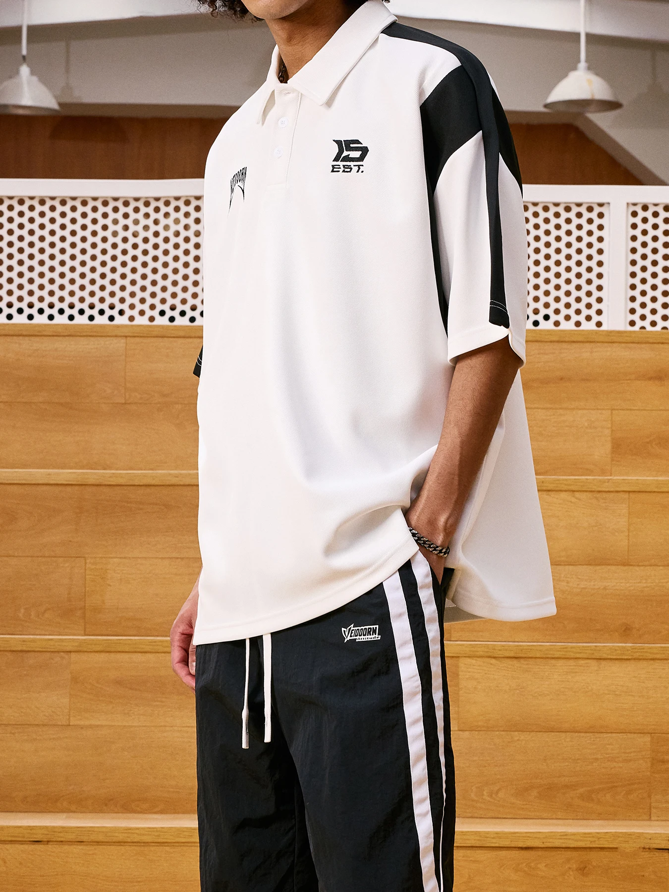 Black Polo Shirt Back View