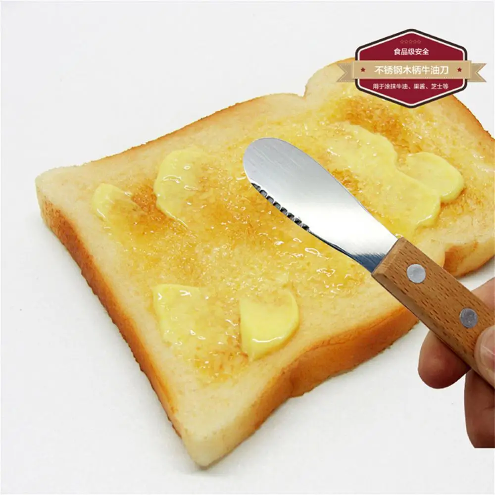 1/2/4PCS Stainless Steel Spatula Knives Sandwich Cheese Slicer Spreader Butter Knife Kitchen Tool with Plastic