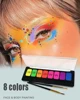 8-Color Water-Soluble Fluorescent Body Paints Halloween Dark Night Glow Paintbrush DIY Quick Dry Camouflage Paste Eyeline Makeup 5