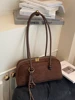 Retro Faion Simple Women's oulder Bag 2025 New Autumn Winter Leisure Commuting Handbag Bowling Bag Trendy Handbag