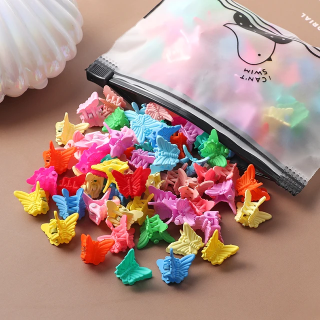40Pcs Girls Colorful Hair Clips Flower Star Mickey Cute Small Hair Claws Kids Sweet Hairpins Cartoons Fashion Hair Accessories style-33