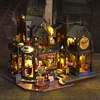 DIY Wooden Miniature Model Kit Flower Magic City Casa 3D Puzzle Dollhouse With Furniture Lights Home Decor for Friends Gifts 1