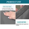 4 Szie Real Velvet Form Stretch Rectangle Folding Storage Covers Ottoman Washable Removable Footstool Protect Slipcovers 5