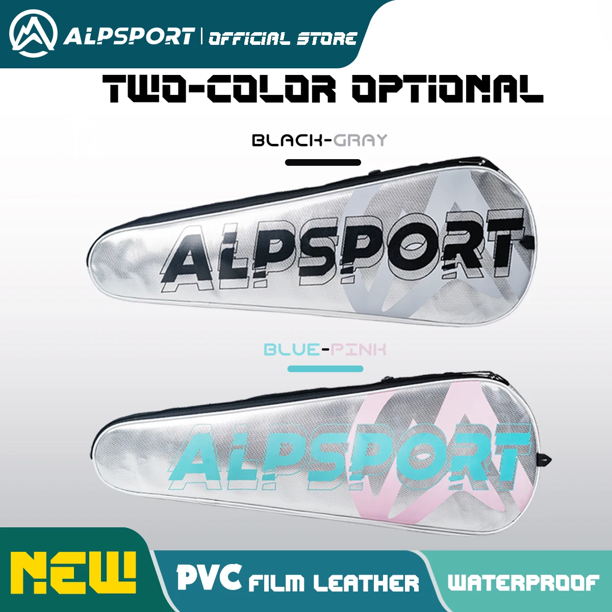 Alpsport Badminton bag PVC material Single layer Universal Strap Corrosion resistant and durable Suitable for students