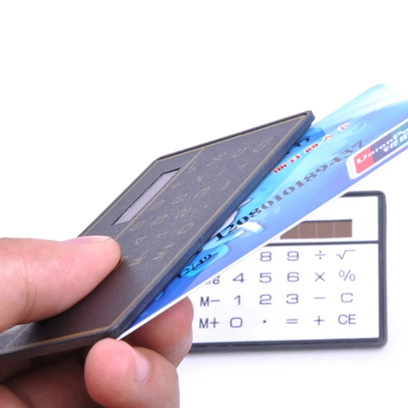 Description Picture 6 of itemSmall Pocket Calculator Solar Powered Calculator 8 Digit Calculator Mini Thin Body Portable Basic Standard Calculator